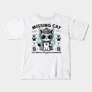 Missing Cat Kids T-Shirt